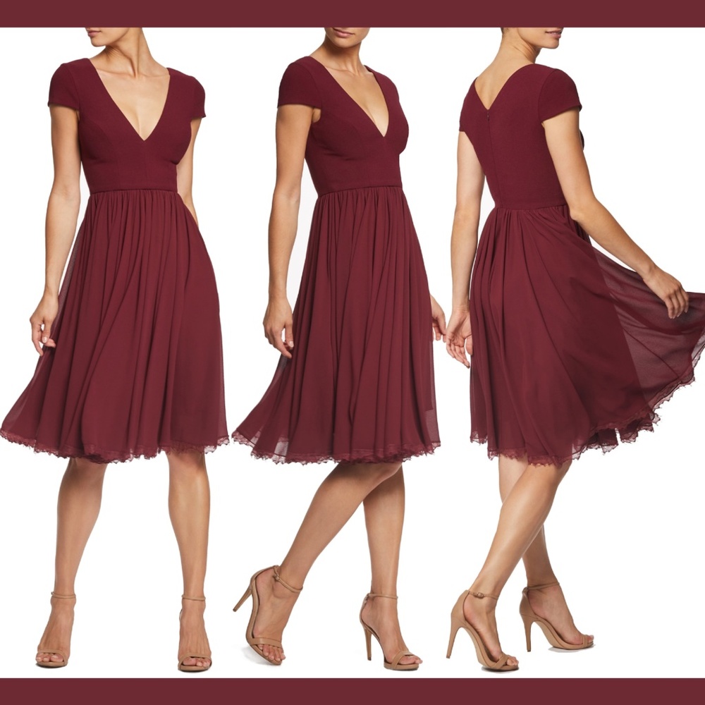 NEW Dress the Population Corey Fit Flare Dress XS